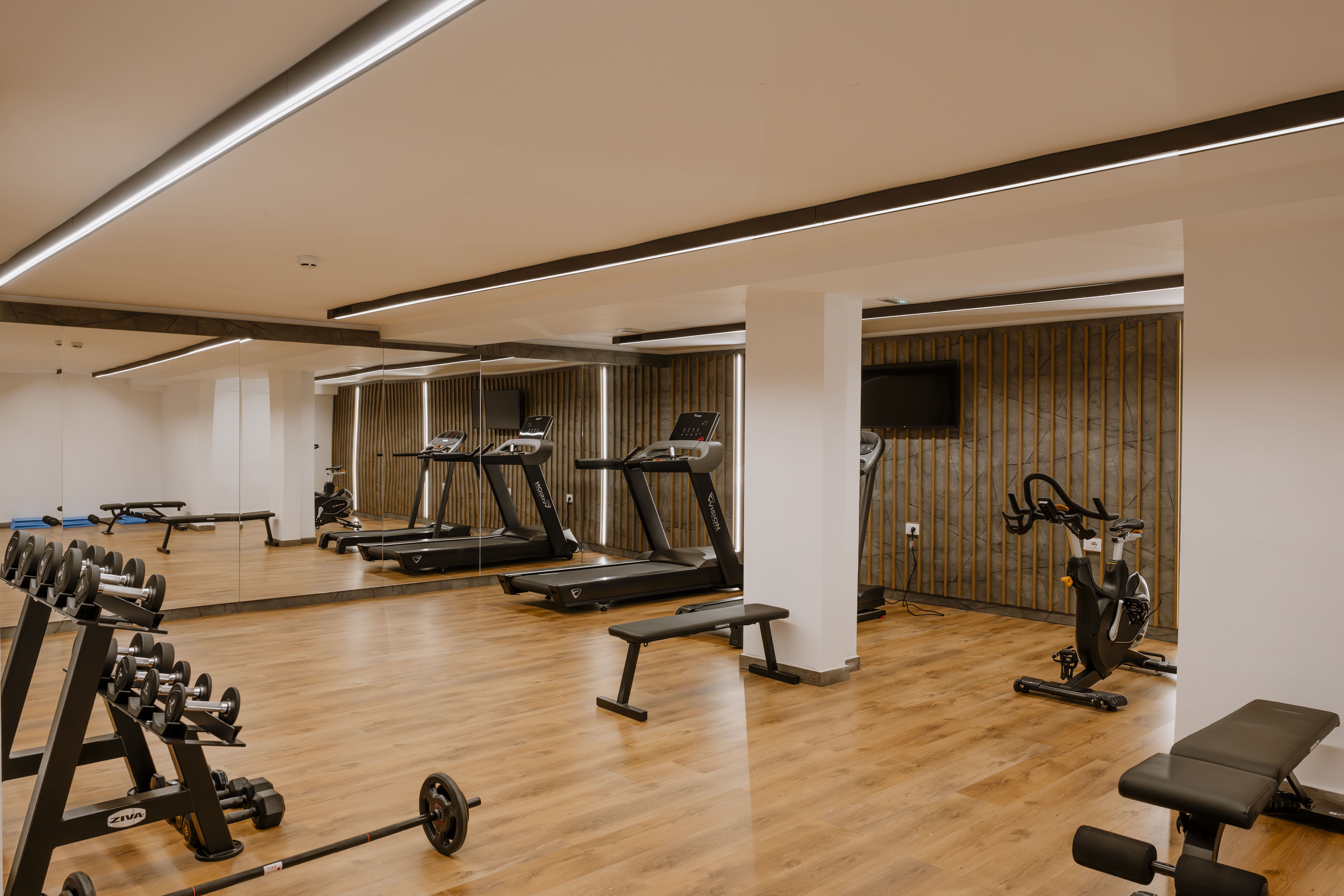 Palestra attrezzata dell'hotel Armon Greenblu, Trentino